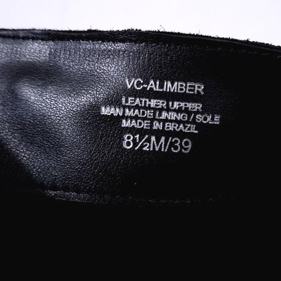 Vince Camuto Alimber Black Suede Leather Slouchy‎ Knee High Boots Women Size 8.5 - Picture 7 of 13